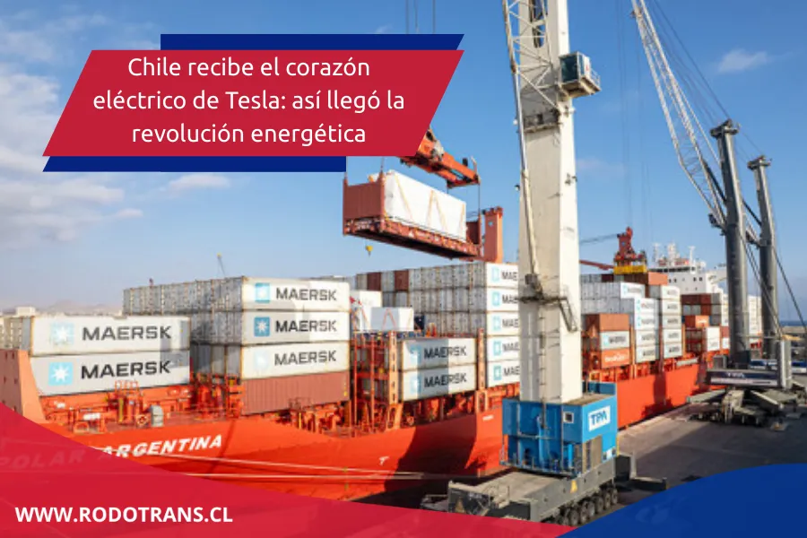 Chile recibe el corazón eléctrico de Tesla: así llegó la revolución energética